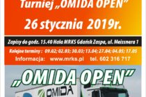 X „OMIDA OPEN” – turniej dla amatorów i amatorów – 26 stycznia 2019 r. (sobota) – 15.40 – Hala MRKS Gdańsk